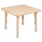 Flash Furniture Square 24 W, 24 L, 23.75 H, Plastic, Steel, Brown YU-YCX-0023-2-SQR-TBL-NAT-E-GG - alternate 6